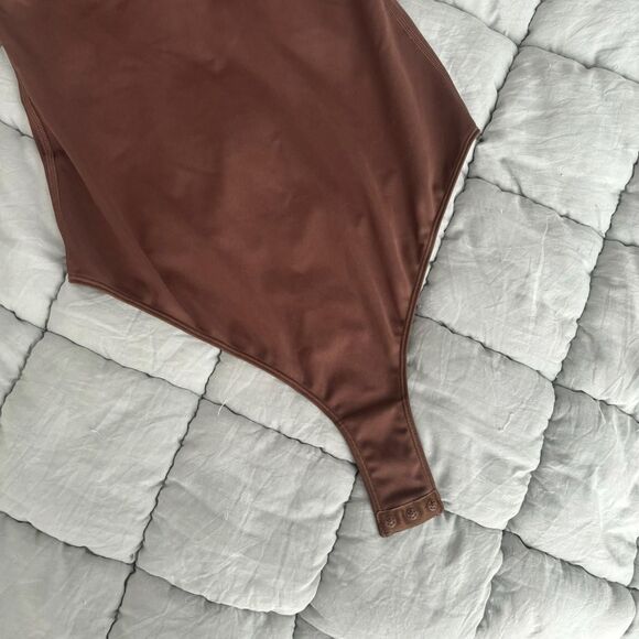 Puma Brown And Gold High Neck Bodysuit Medium - Picture 5 of 6